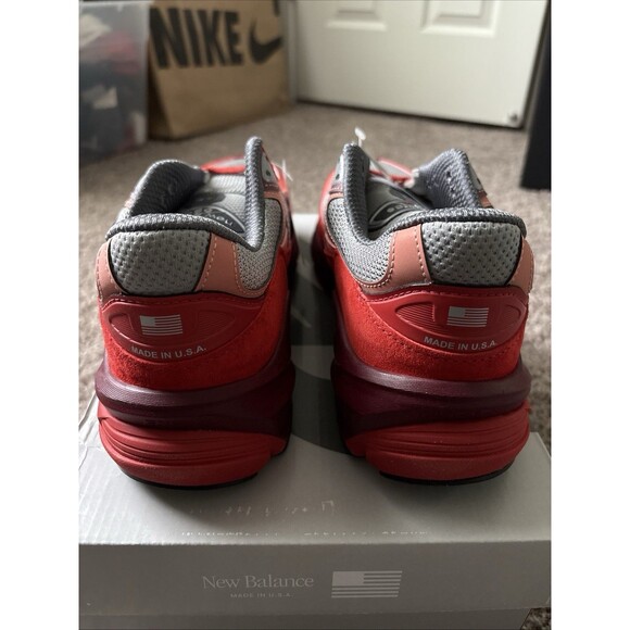 New Balance 990v6 MiUSA Community Red Sneakers U990RT6 Men's Size 11.5 New - Picture 3 of 6